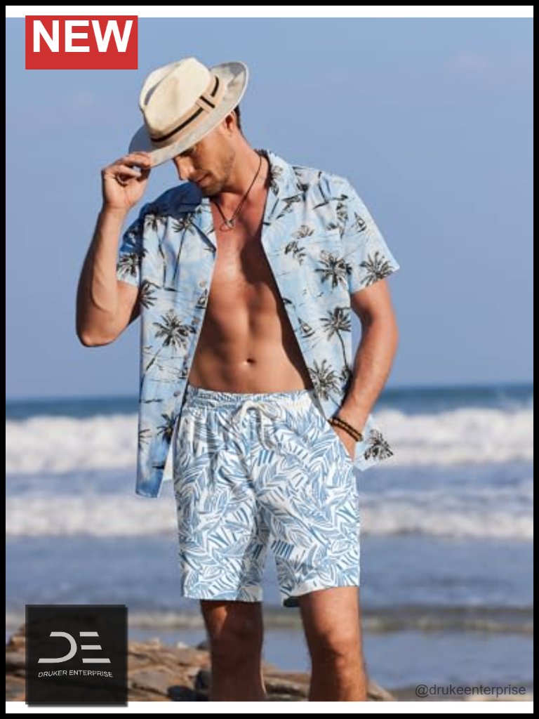 Men's Quick Dry Swim Trunks 7" Board Shorts Upf 30 Lightweight